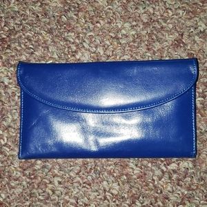 Blue Leather Wallet